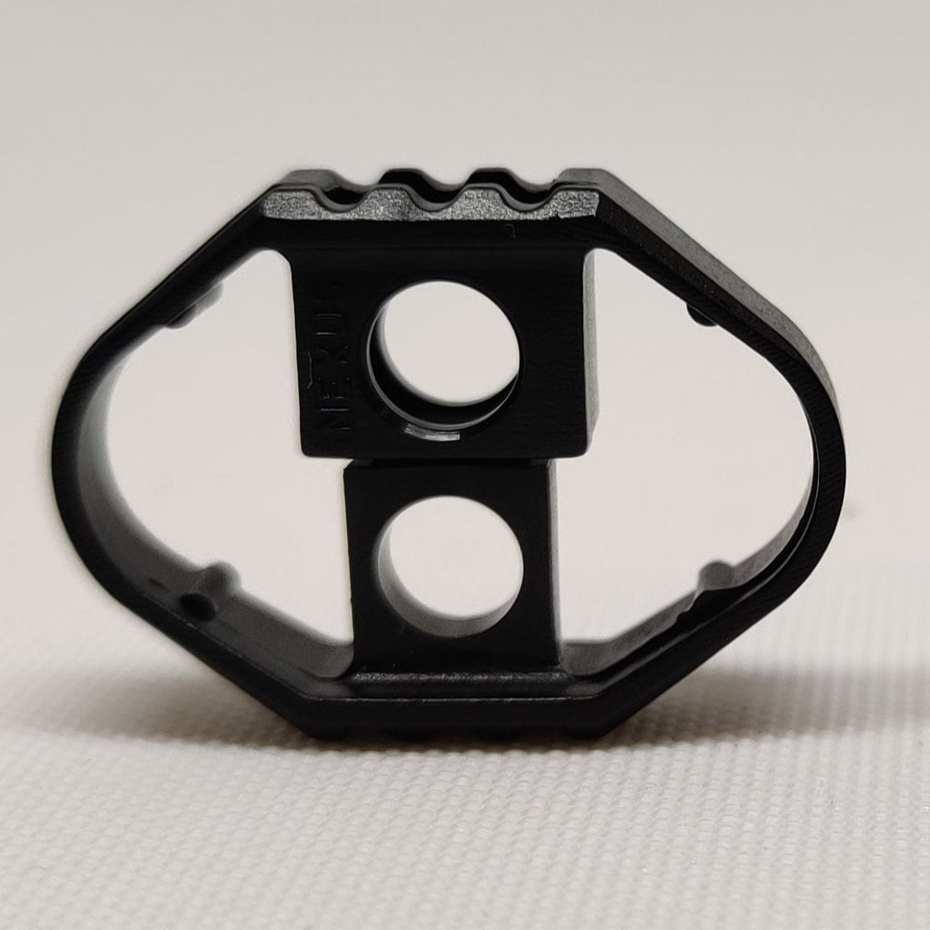 Black plastic single hole cord lock from ITW Nexus