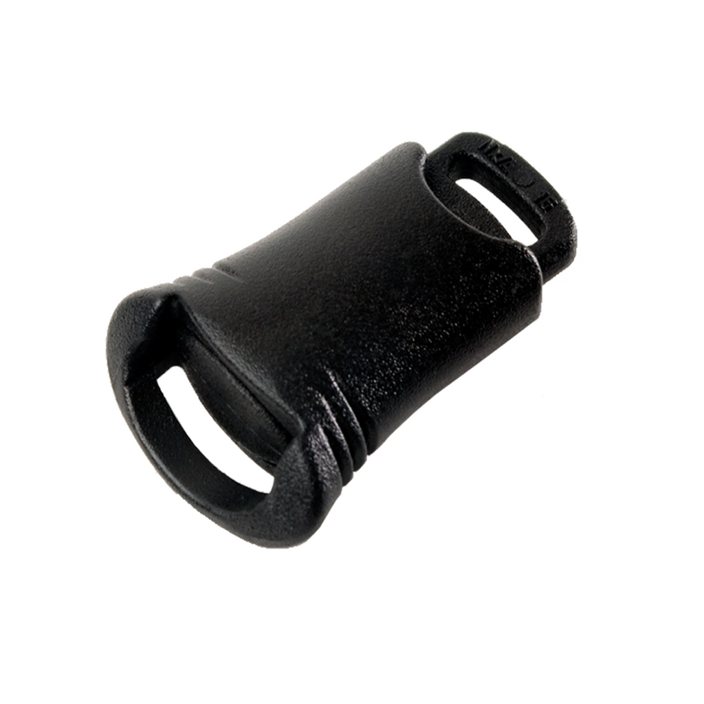 Black plastic innovative cord lock from Cyberian