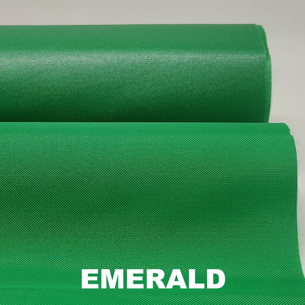 Emerald green medium weight nylon with PU coating