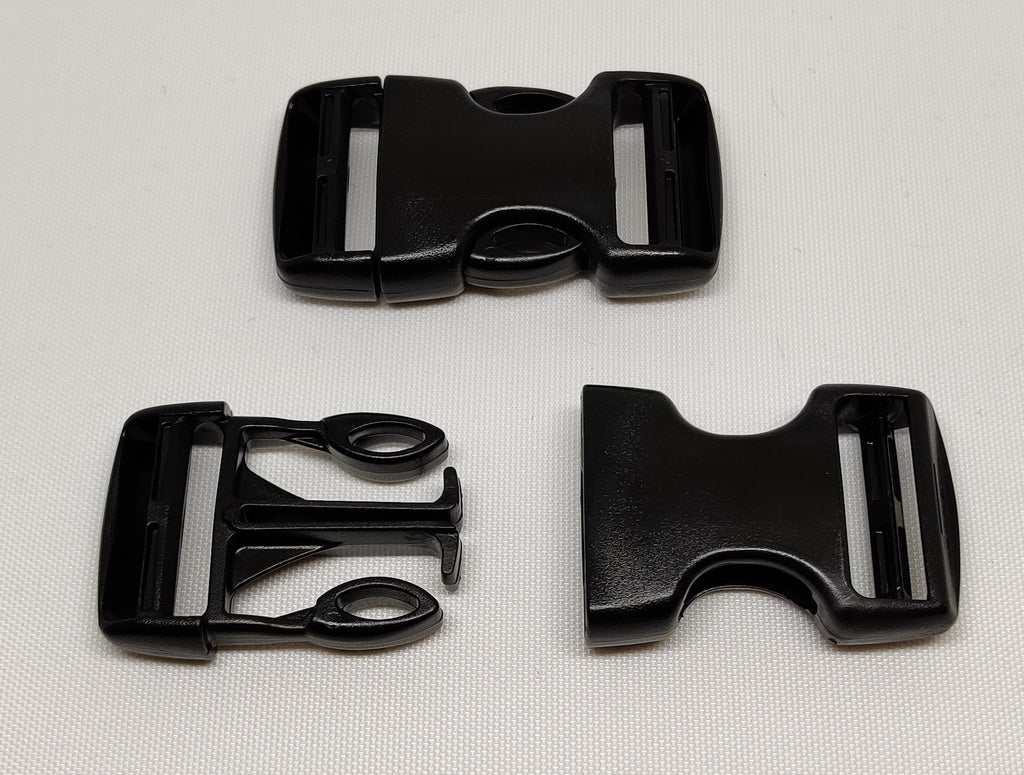 25 millimetre black plastic double side-release buckles from ITW Nexus