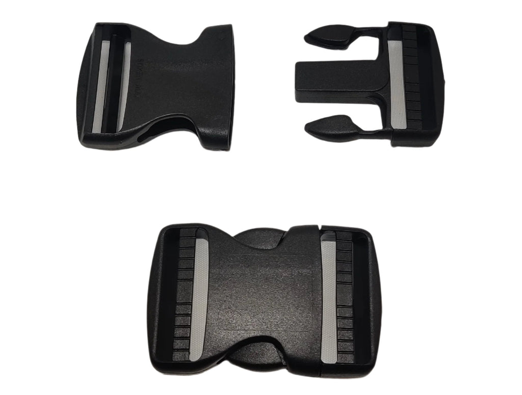 50 millimetre black plastic double side-release buckles from ITW Nexus