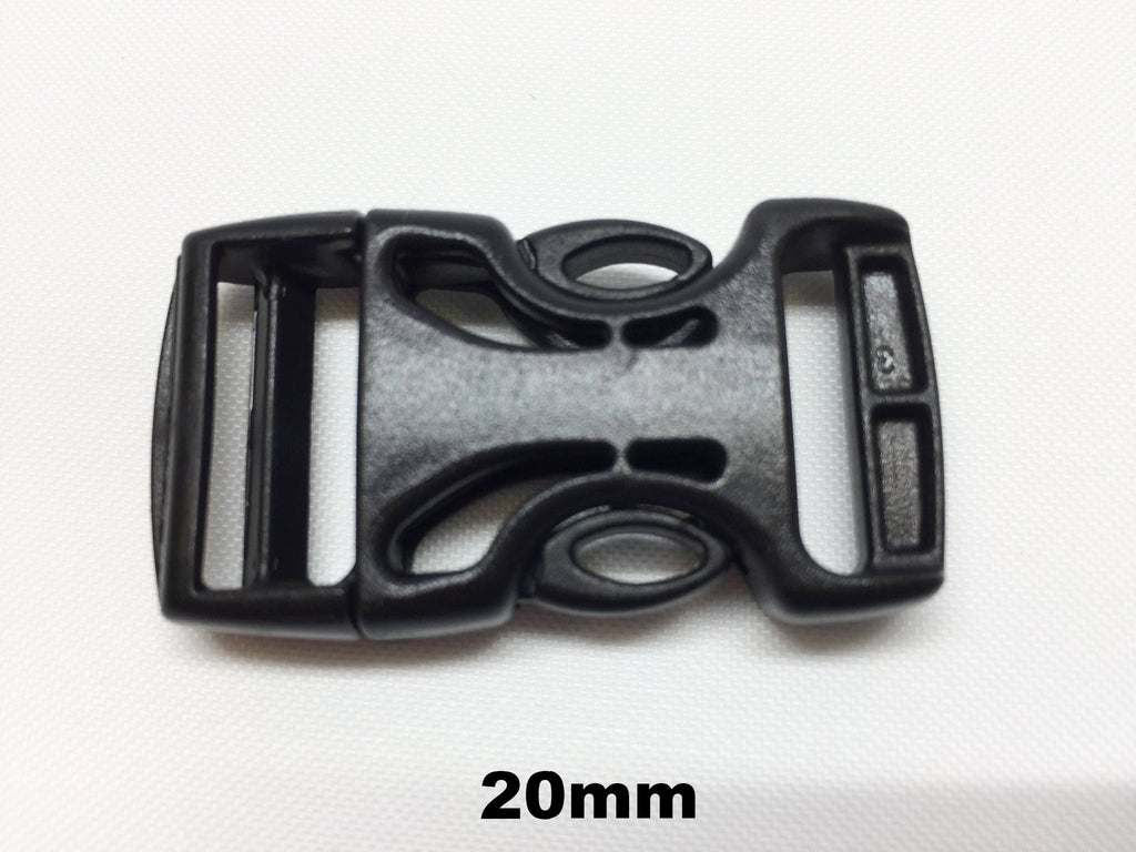 ITW Nexus 20 millimetre AIRLOC black plastic side release buckle 