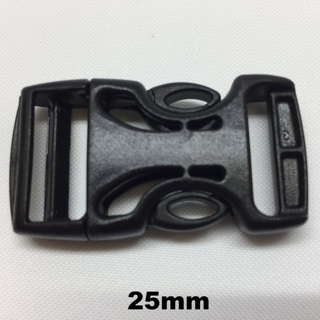 ITW NEXUS black plastic 25 millimetre side release buckle