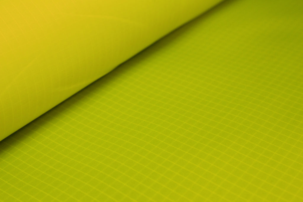 Flo Yellow  PR3 PU Coated Polyester Ripstop