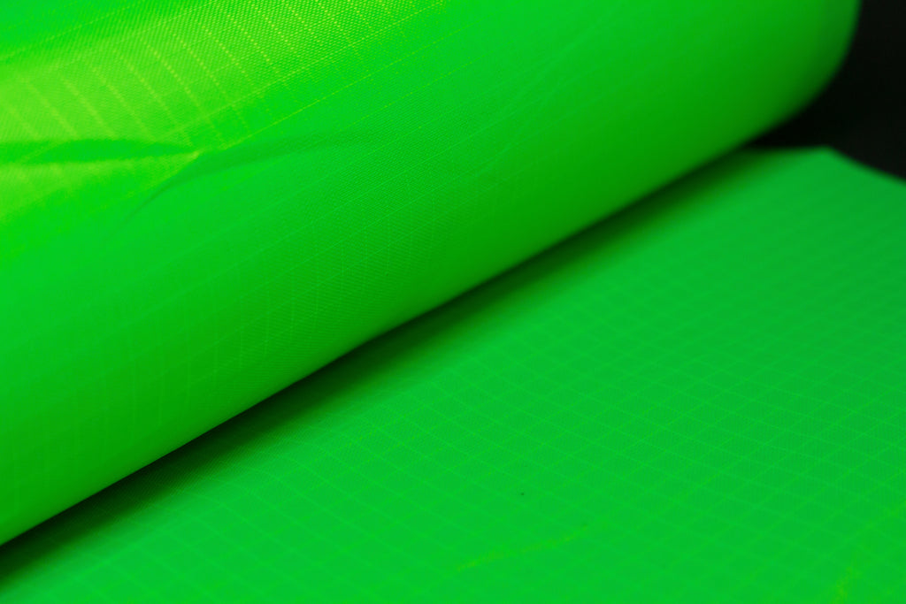 Flo Green  PR3 PU Coated Polyester Ripstop