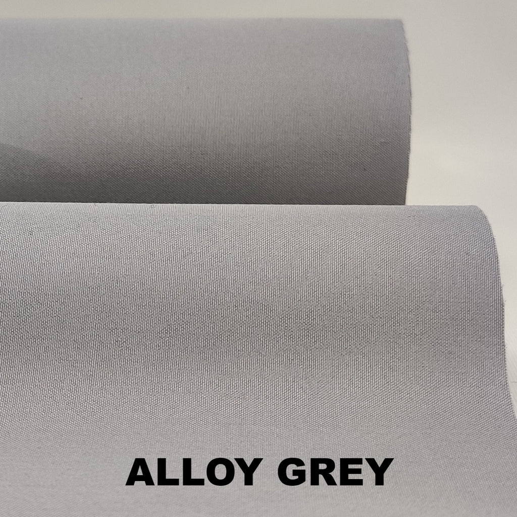 Alloy grey Ventile breathable cotton fabric