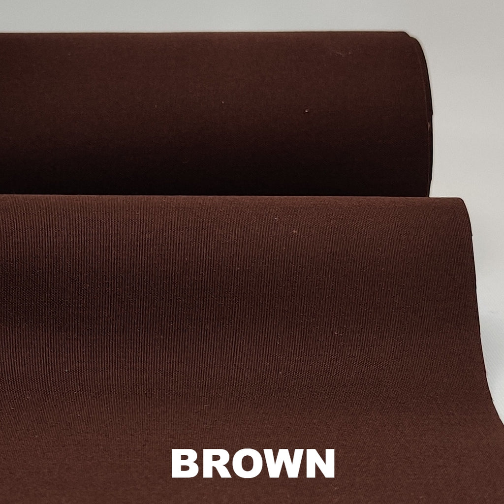 Brown Ventile breathable cotton fabric