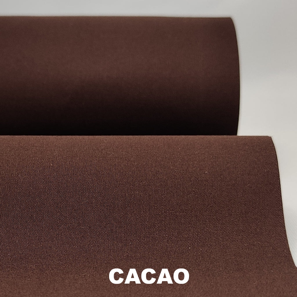 Cacao brown organic Ventile fabric