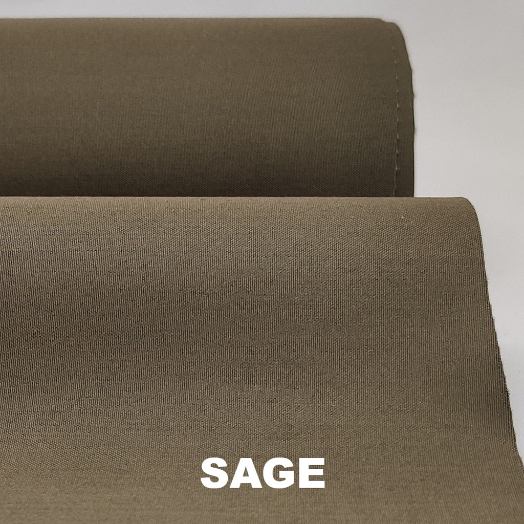 Sage Ventile breathable cotton fabric