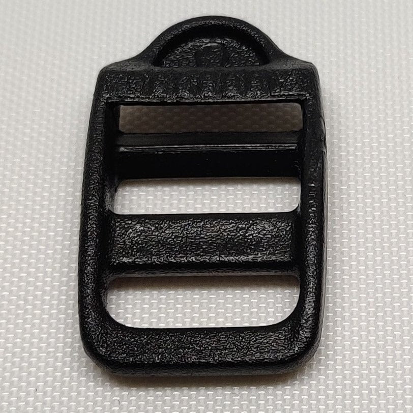 Black plastic 12 millimetre ladderlock buckle from ITW Nexus