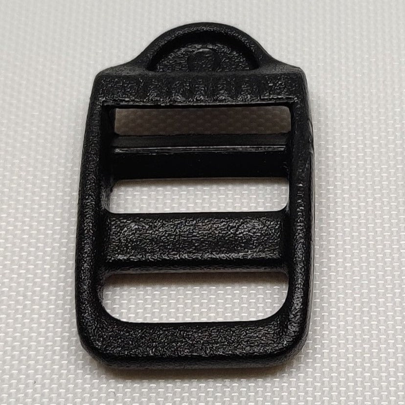 Black plastic 40 millimetre ladderlock buckle from ITW Nexus