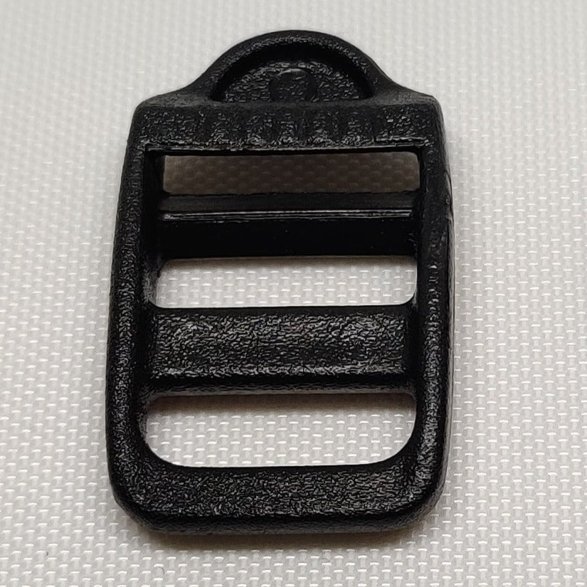Black plastic 15 millimetre ladderlock buckle from ITW Nexus
