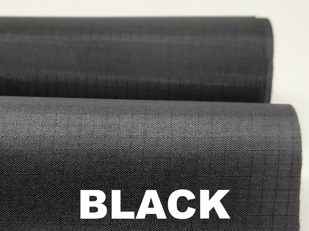 Black crisp nylon ripstop