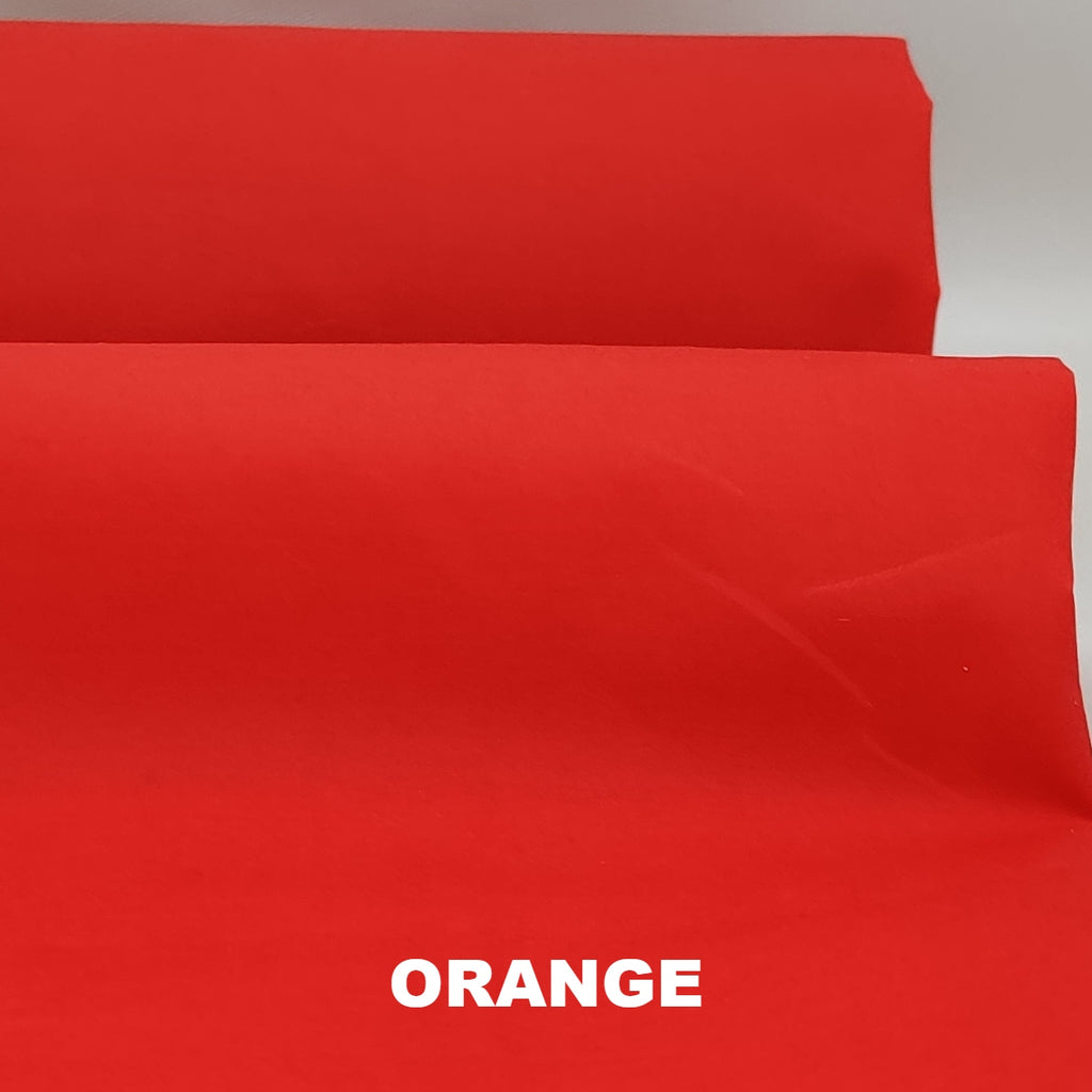 Orange Staywax waxed cotton from British Millerain