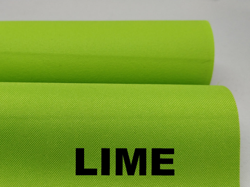Lime green water resistant polyester