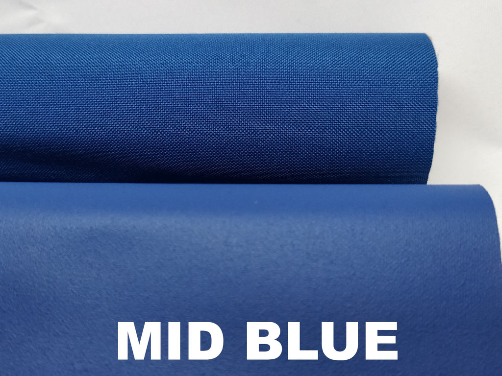 Mid blue water resistant polyester