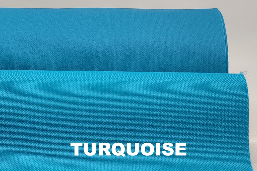 Turquoise water resistant polyester
