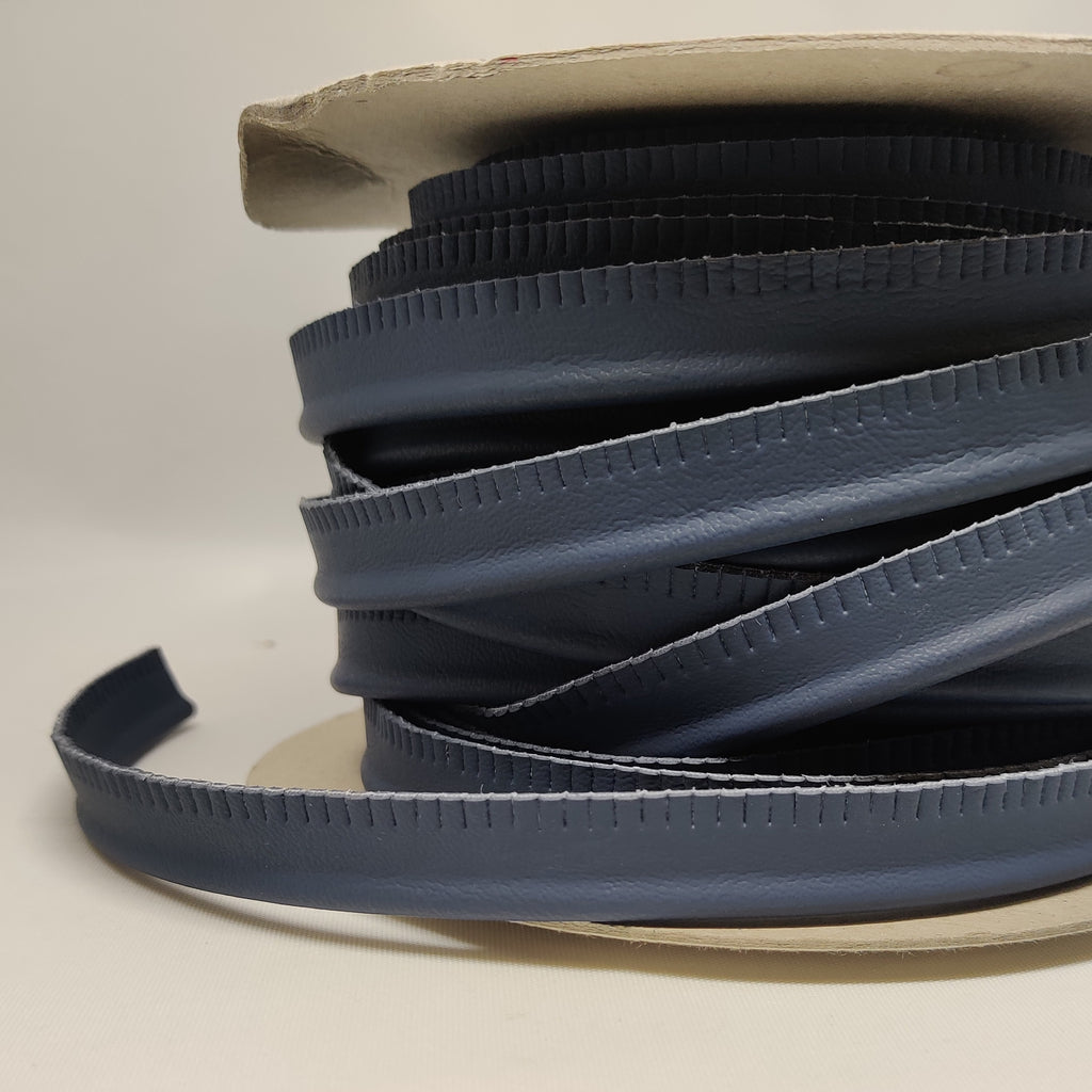 Navy blue maritime vinyl piping