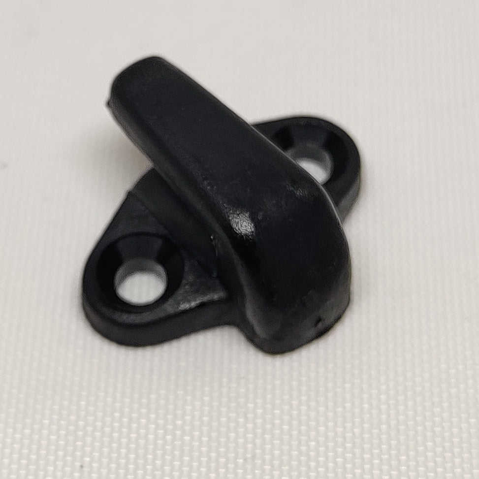 Black plastic lacing hook