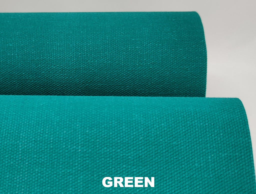 Green polycotton canvas