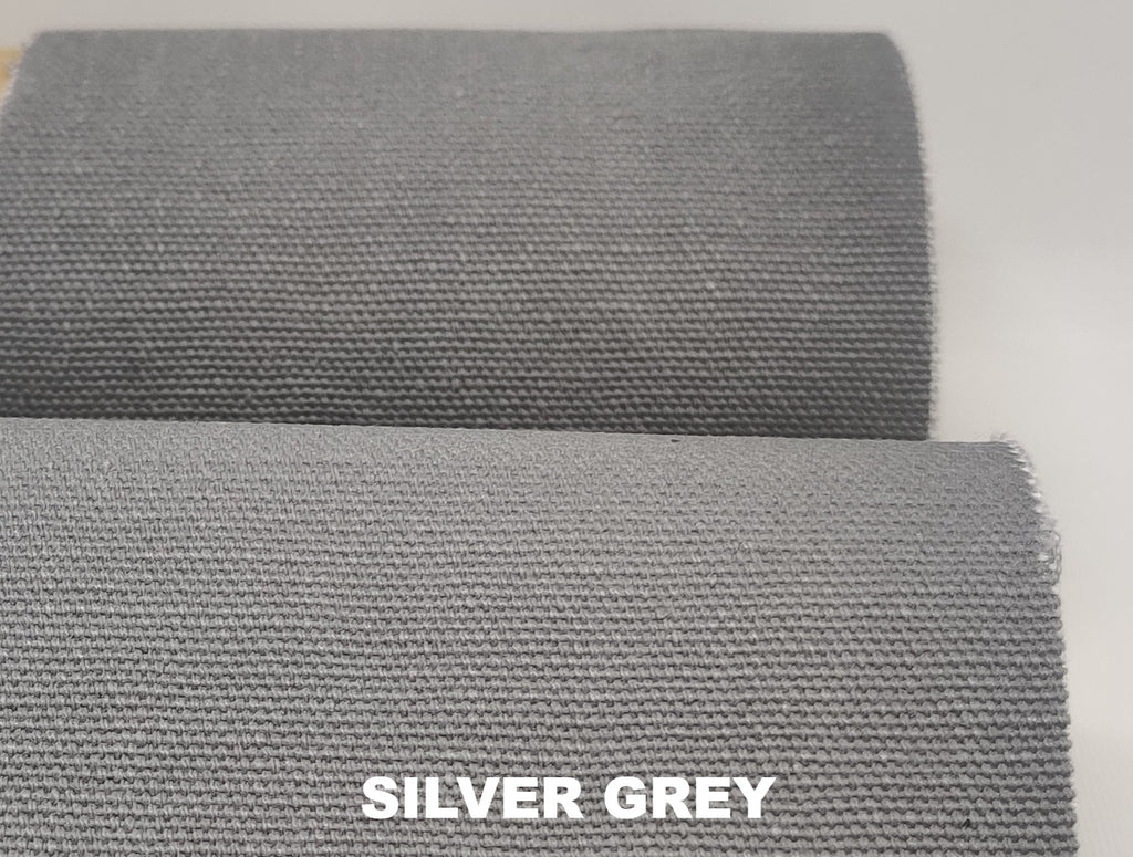 Grey polycotton canvas