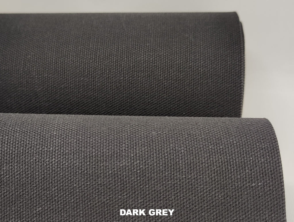 Dark grey polycotton canvas