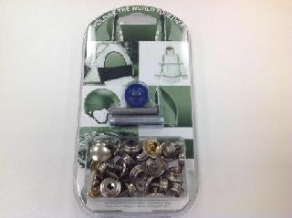 Press stud fabric to wood fastener kit