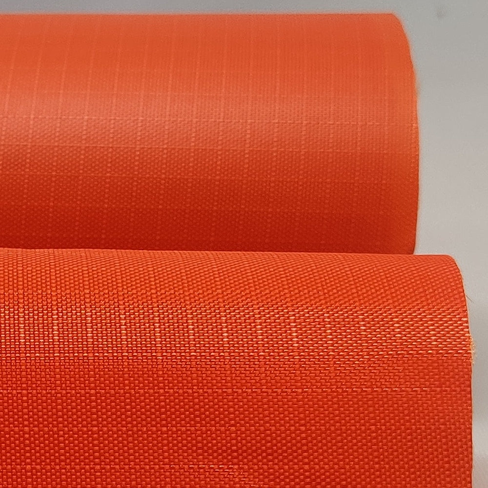 Orange medium weight polyester ripstop