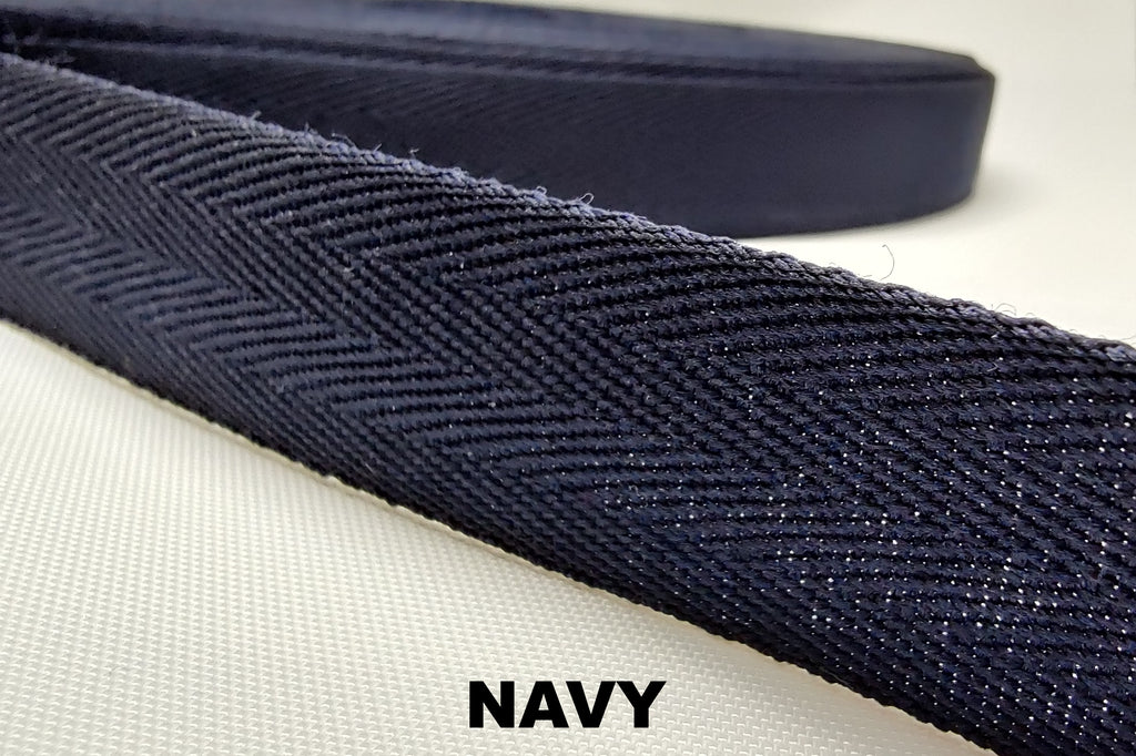 Navy blue polyester binding tape