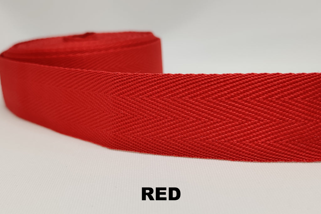 Red polyester binding tape