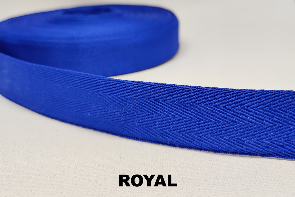 Royal blue polyester binding tape