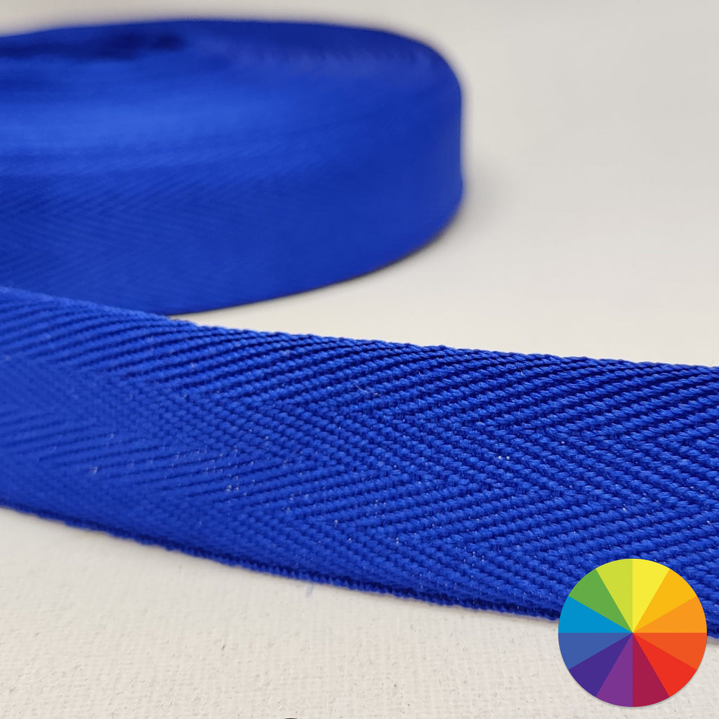 25 millimetre polyester binding tape available in multiple colours