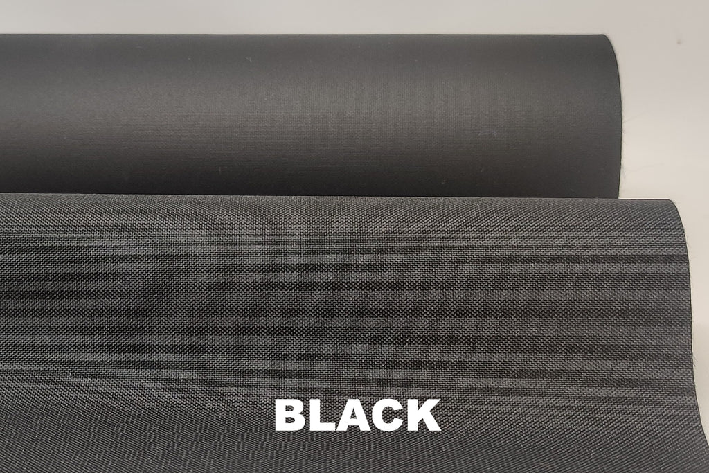 Black waterproof PU coated polyester