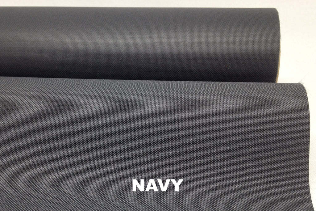 Navy blue waterproof PU coated polyester