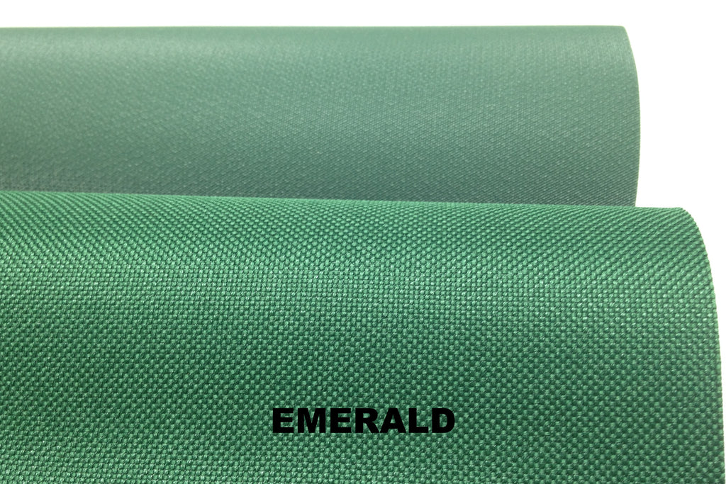 Emerald green vinyl coated polyester
