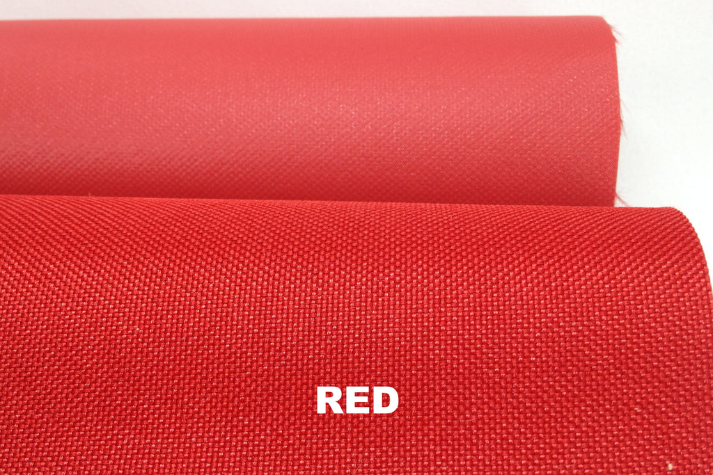 Red vinyl coated polyester