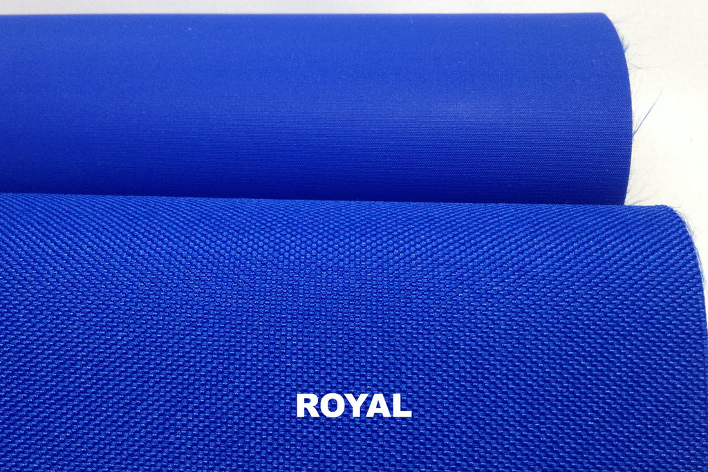 Royal blue vinyl coated polyester