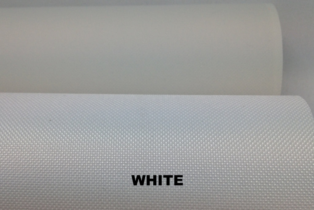 White vinyl coated polyester