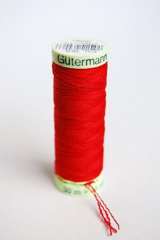 Red polyester button thread