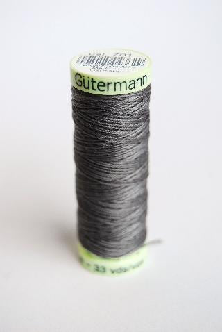 Grey polyester button thread