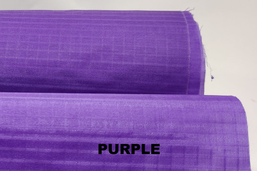 Purple waterproof ripstop nylon fabric limited clearance