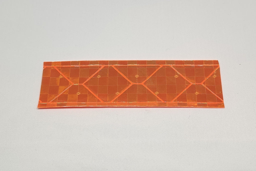 Orange fluorescent reflective tape