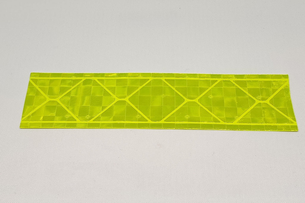 Yellow fluorescent reflective tape
