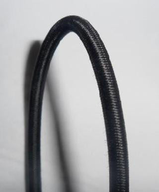 Black 4 millimetre elasticated bungee cord