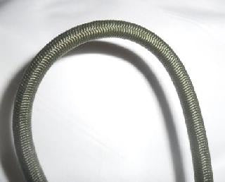 Olive green 6 millimetre elasticated shock cord
