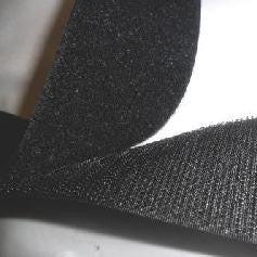 Black 50 millimetre flame retardant sew on Velcro brand