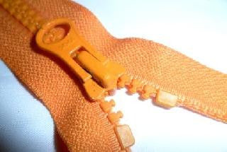 Orange Z600 6 millimetres closed end chain zip