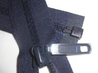 Navy 6 millimetre open ended chain zip