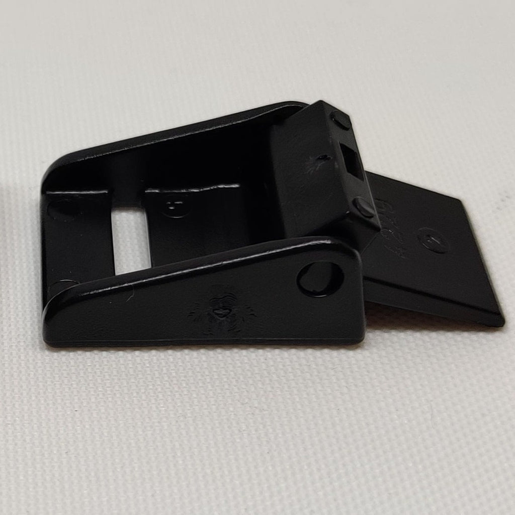 Black plastic strap cam buckle from ITW Nexus