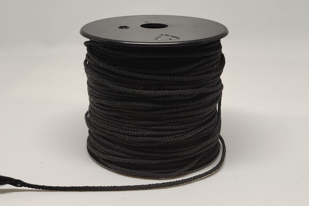 Black 2 millimetre polypropylene cord